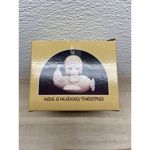 Vtg 1984 Enesco Precious Moments Have A Heavenly Christmas Ornament Figurine - Picture 8 of 10